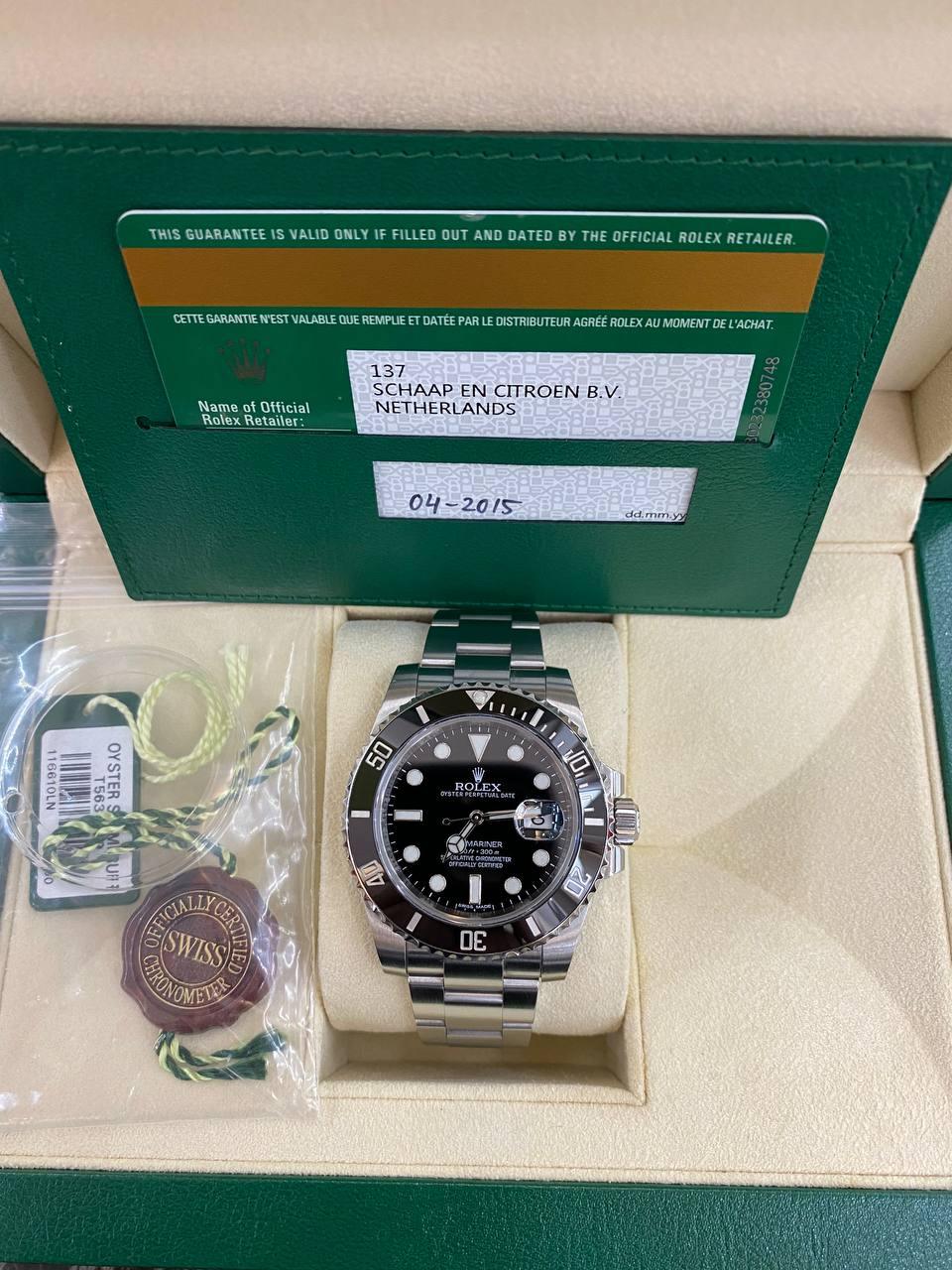 Rolex Submariner Date Watch Ref116610ln -full Set- - Reeluxs 