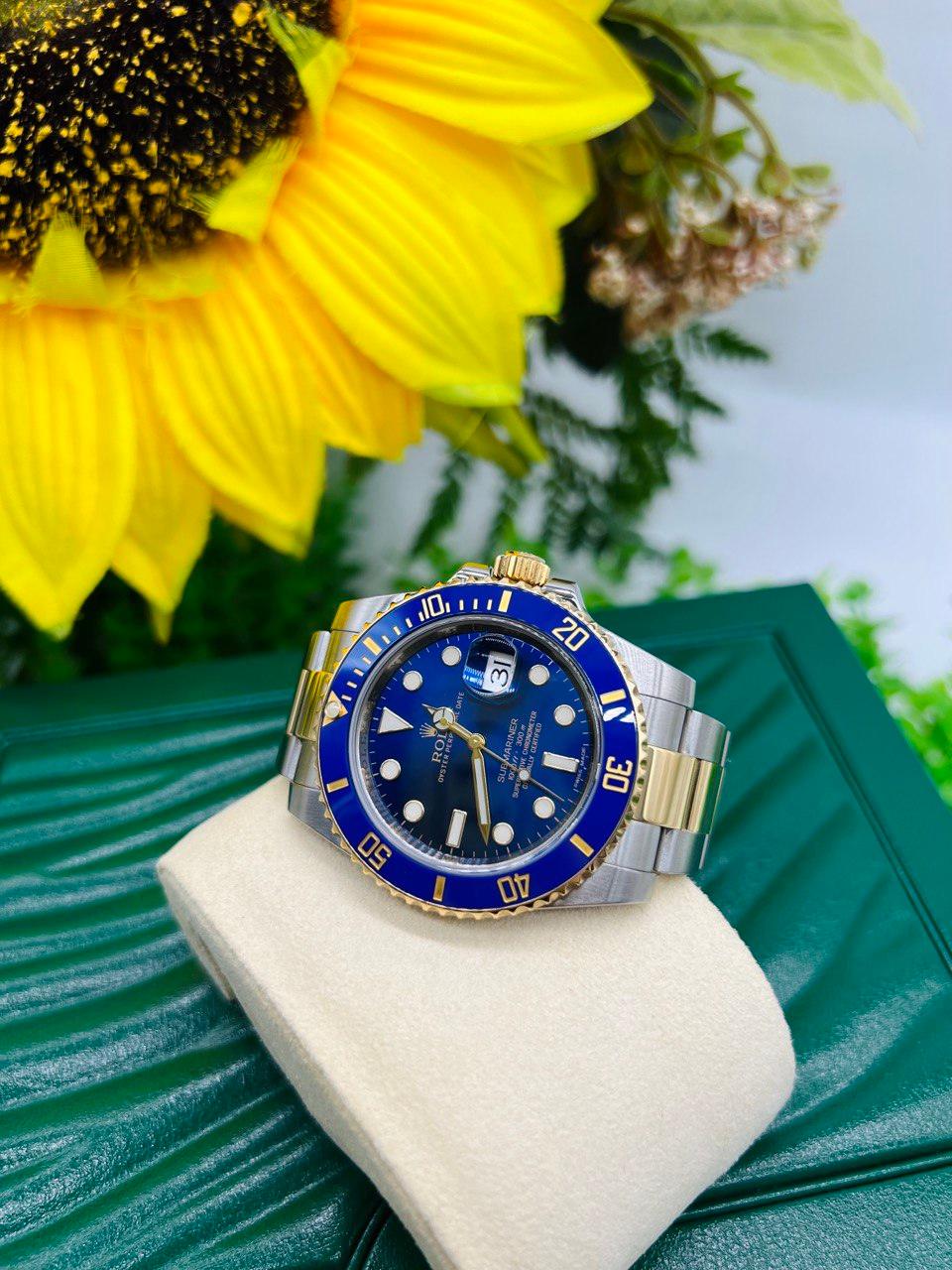 Rolex submariner date blue dial unisex watch ref116613lb -full set- - Reeluxs 