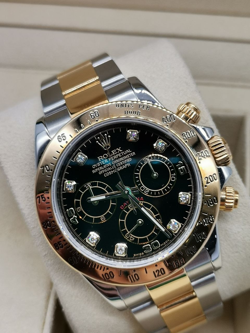 Rolex Daytona Diamond Unisex Watch Ref116523 40mm Automatic