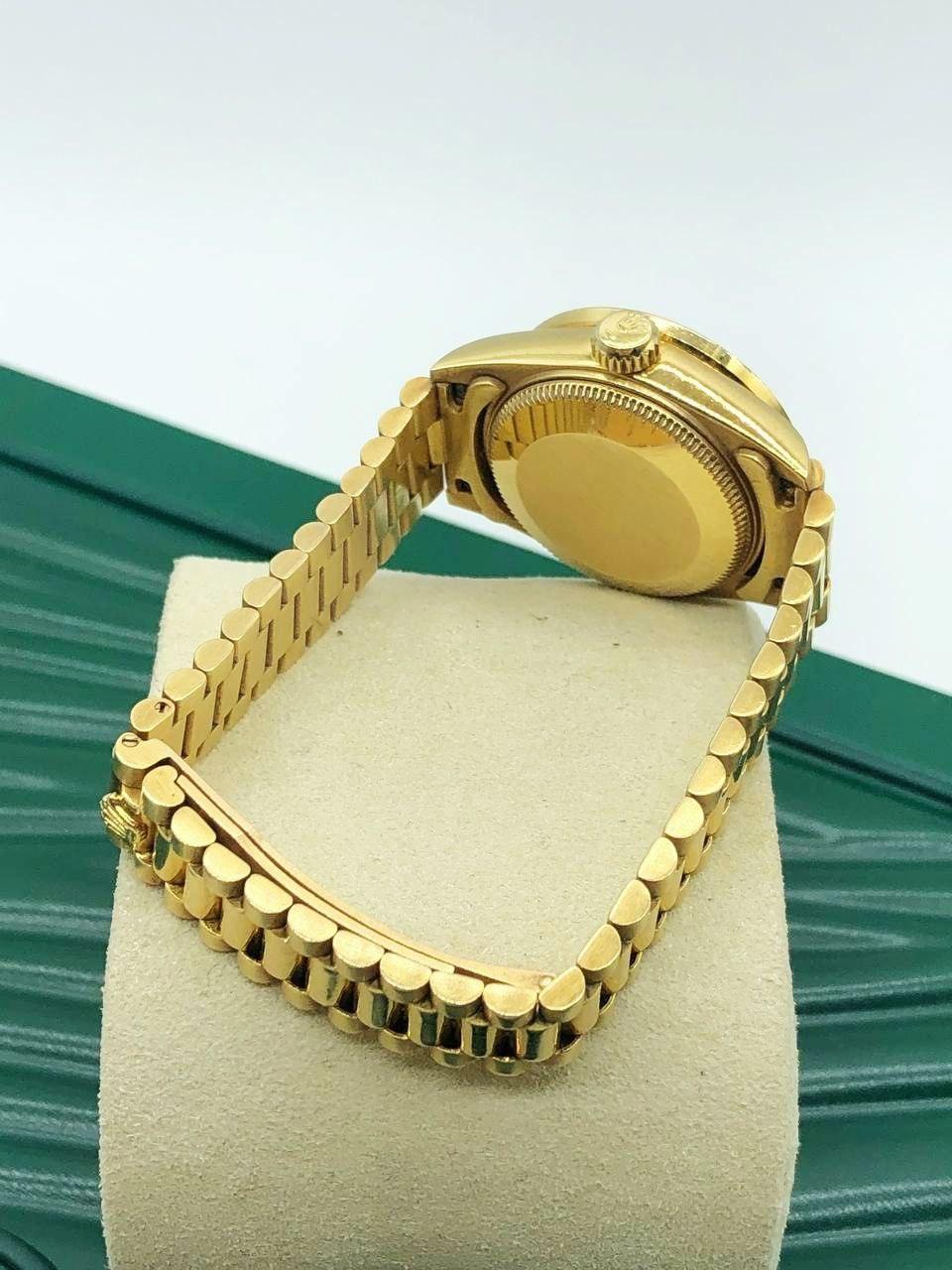 Rolex Datejust President Diamond Yellow Gold Ladies Watch - Reeluxs 