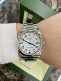 Rolex Oyster Perpetual Date White Dial Watch Ref115200 -full Set- - Reeluxs 