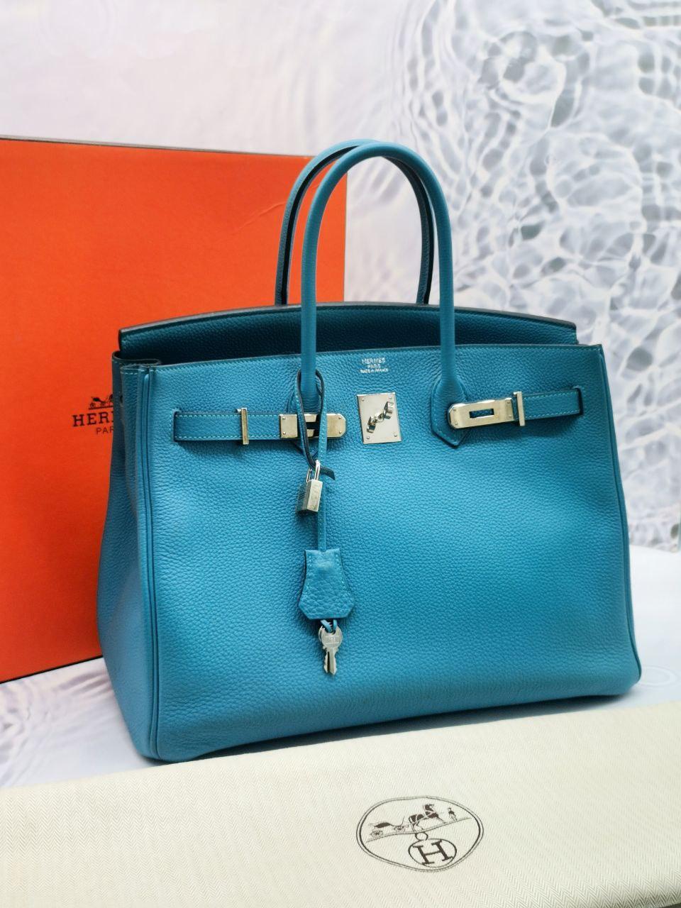 Hermes Birkin 35 Togo Leather Bag -full Set- - Reeluxs 