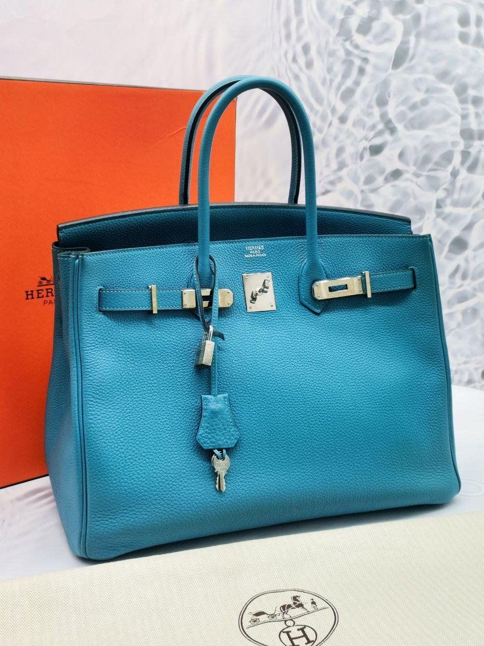 Hermes Birkin 35 Togo Leather Bag -full Set- - Reeluxs 