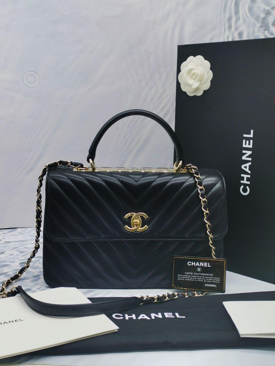 Chanel Top Handle Flap Bag -full Set- - Reeluxs 