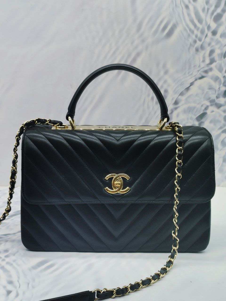 Chanel Top Handle Flap Bag -full Set- - Reeluxs 