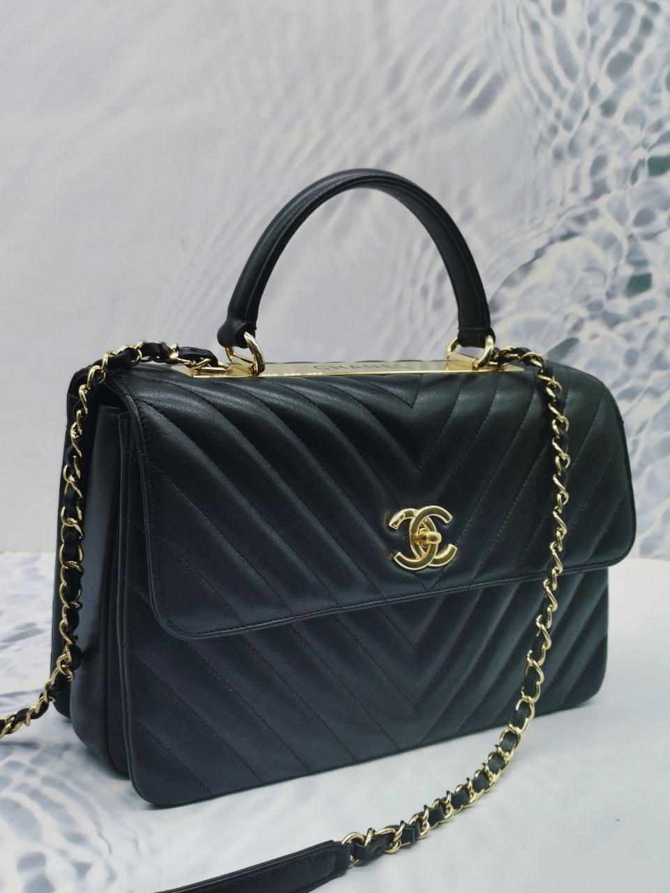 Chanel Top Handle Flap Bag -full Set- - Reeluxs 