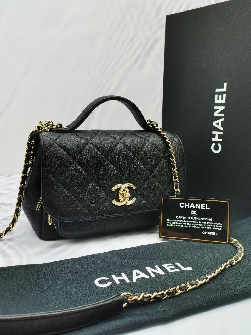 Chanel Small Business Affinity Bag  -full Set-