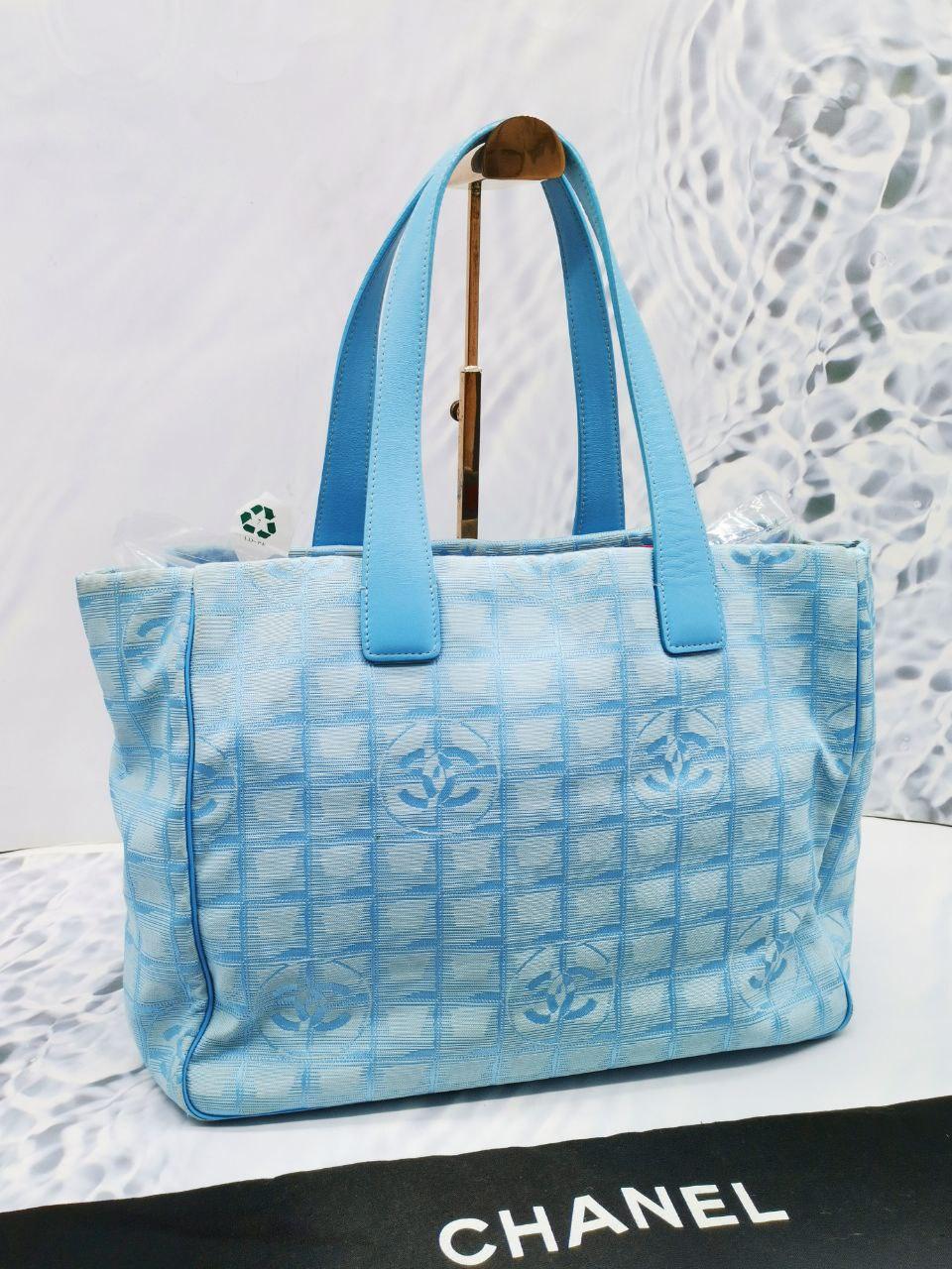 Chanel Sky Blue Tote Bag - Reeluxs 