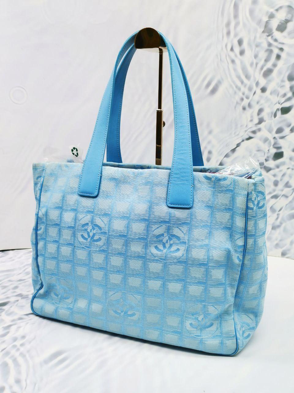 Chanel Sky Blue Tote Bag - Reeluxs 