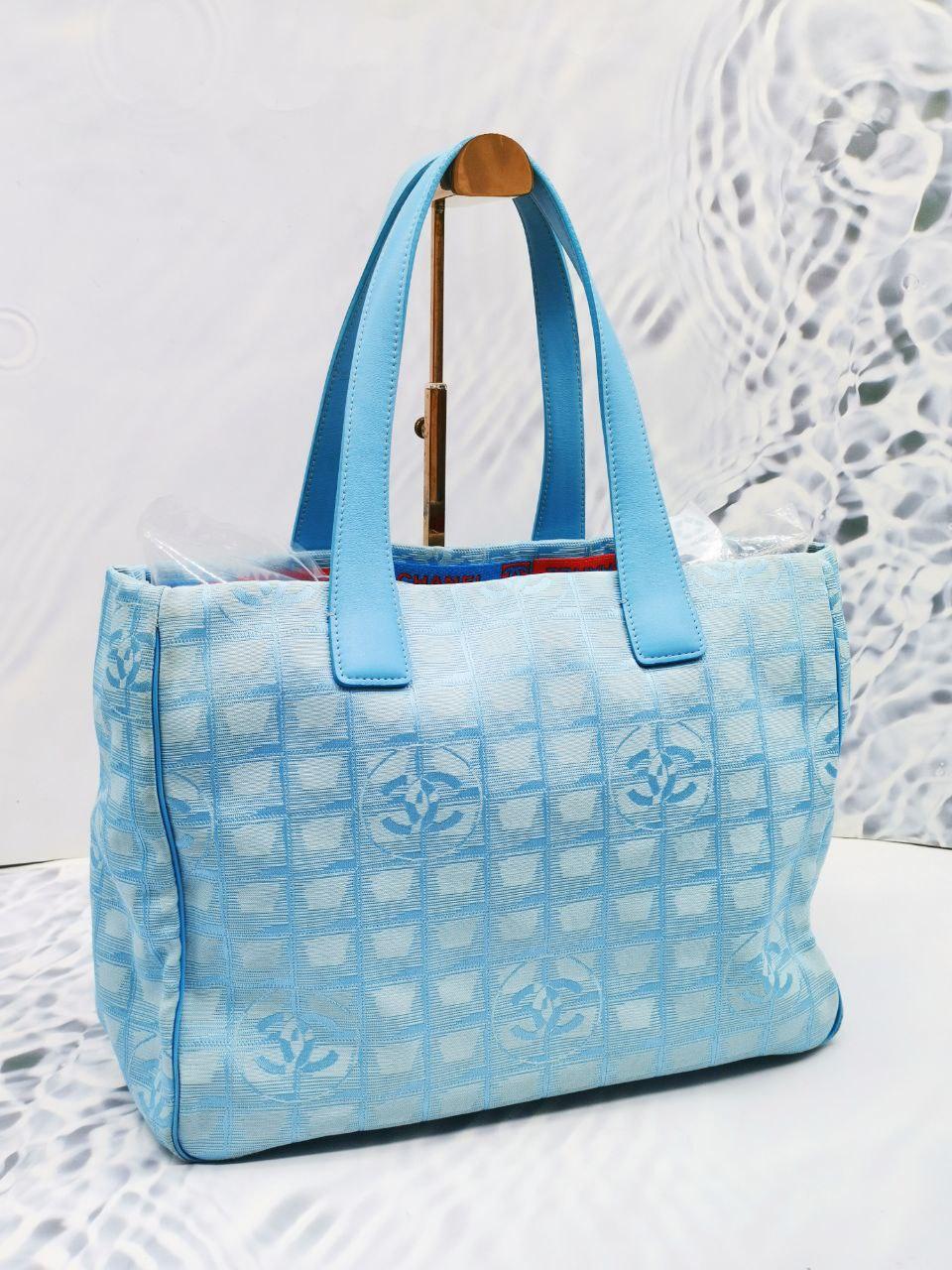 Chanel Sky Blue Tote Bag - Reeluxs 