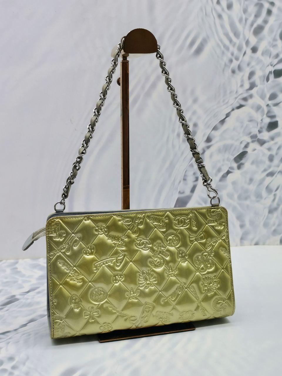 Chanel Embossed Lucky Symbols Shoulder Bag - Reeluxs 