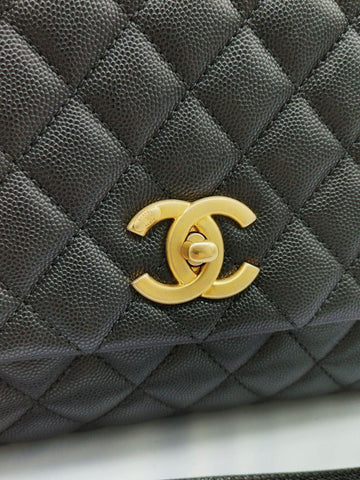 Chanel Coco Caviar Handle Bag - Reeluxs 